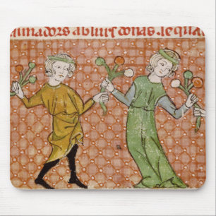 Fol.215v die Versuchung: Ein Tanzen-Paar Mousepad