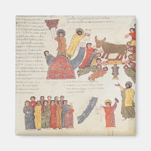 Fol.46r Verehrung des goldenen Kalbs Magnet