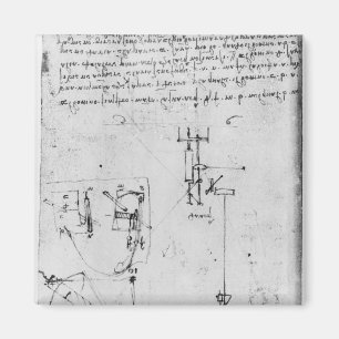 Fol. 46v, vom Kodex Forster III, 1480s-1494 Magnet