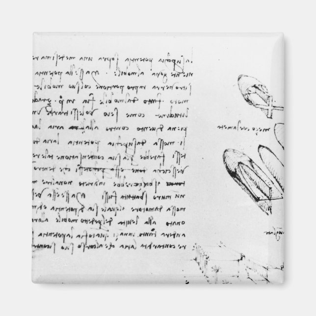 Fol. 49v vom Codex Arundel 263, 1490s-1518 Magnet (Vorne)
