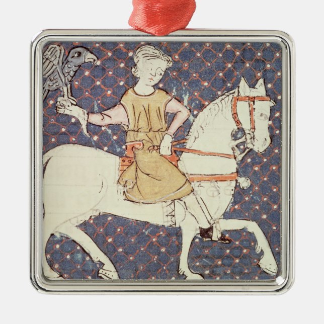 Fol.58v kann: Falknerei Silbernes Ornament (Vorne)
