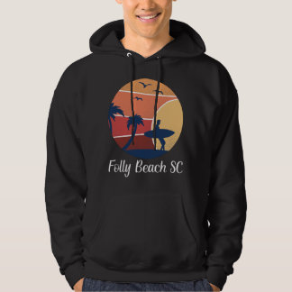 FolBeach South Carolina SC Surfing Vinta Hoodie