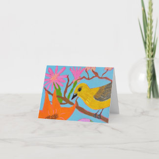 Folded blank card - Spring Pleasures Dankeskarte