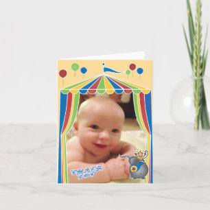 Folded Circus Thank You Notes with Your Foto Dankeskarte