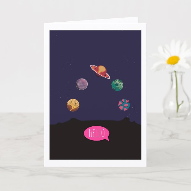 Folded Greeting Card Karte (Kleine Pflanze)