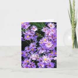 Folded greeting card with wildflowers karte