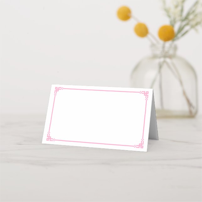 Folded Name Place Card Platzkarte (Vorderseite)