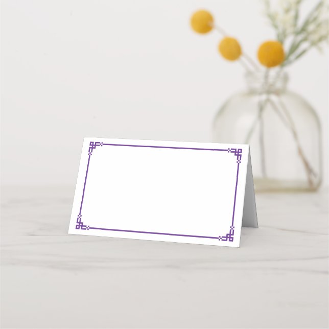 Folded Name Place Card Platzkarte (Vorderseite)