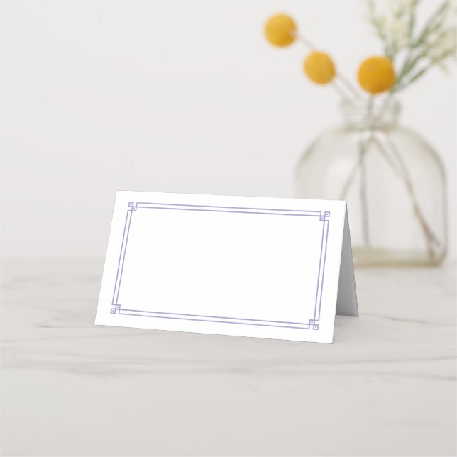 Folded Name Place Card Platzkarte (Vorderseite)