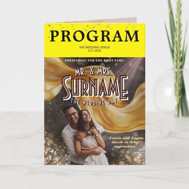 Folded Program Programm (Vorderseite)