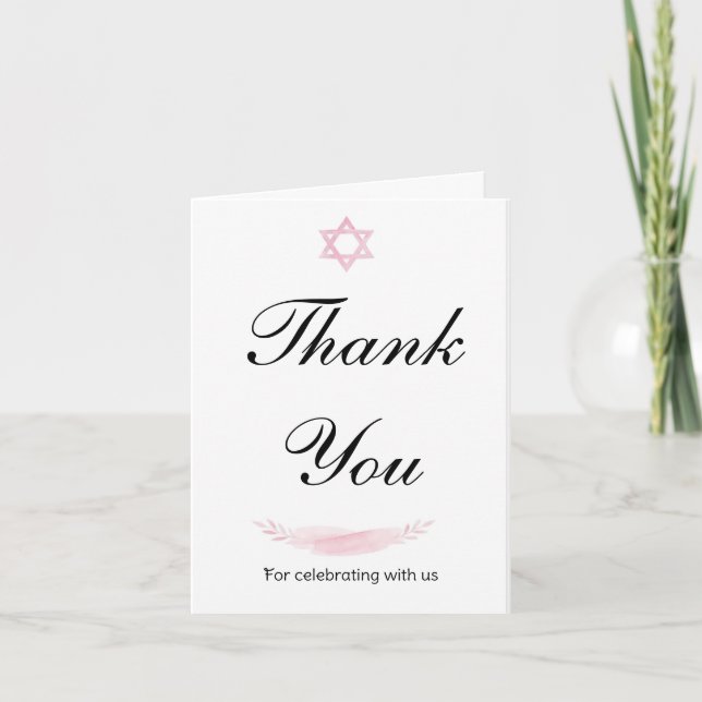 Folded Thank You Card Dankeskarte (Vorderseite)