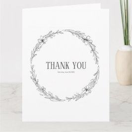 Folded Thank You Card Dankeskarte