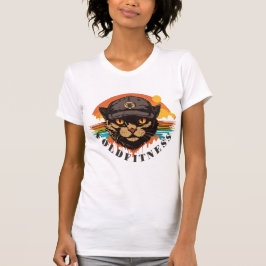 FoldFitness: Purrfectly Retro T-Shirt