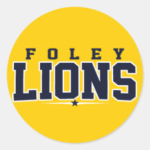 Foley High School; Löwen Runder Aufkleber