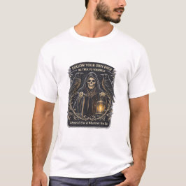 Folge Deinem Eigenen Weg – Gothic Raven Skull Desi T-Shirt