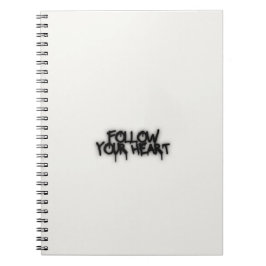 Folge Deinem Herzen Notizbuch Notizblock