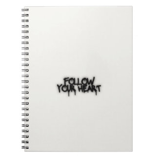 Folge Deinem Herzen Notizbuch Notizblock