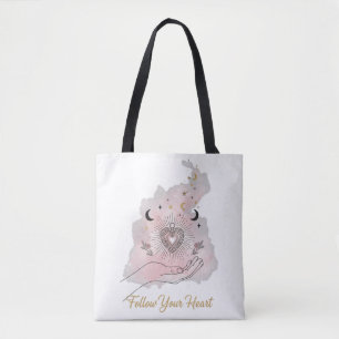 Folge Deinem Herzen Personalisierte Tote-Tasche - Tasche