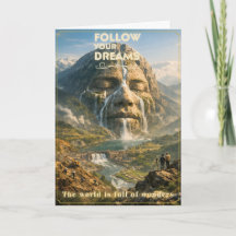 Folge Deinen Träumen Grußkarte zur Inspiration
