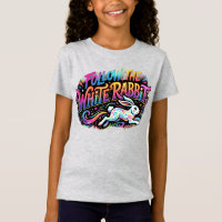 Folge dem weißen Kaninchen T-Shirt-Design