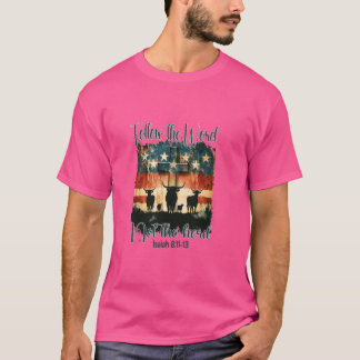 Folge dem Wort nicht dem Herdengott Jesus Christus T-Shirt