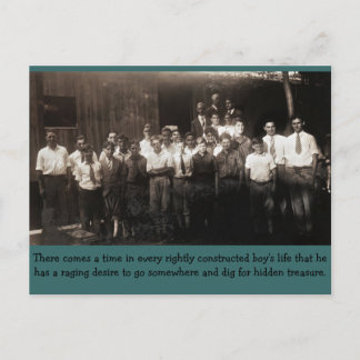 Folge mir, Jungs Postkarte