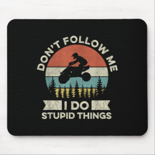 Folge mir nicht - Ich mache coole Sachen Zitat für Mousepad