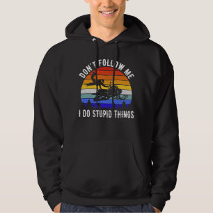 Folge mir nicht, ich mache dumme Dinge - Schneemob Hoodie