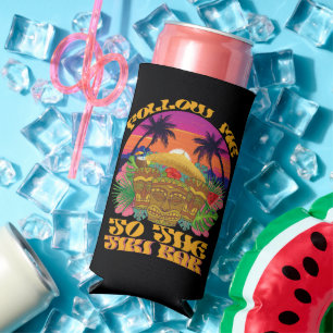 Folge mir zur Tiki-Bar Hawaiian Luau Party  Selters Dosenkühler