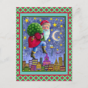 FOLGE ST. NICK-TIPTOS AUF ROOFTOPS MIT SPIELBAND POSTKARTE