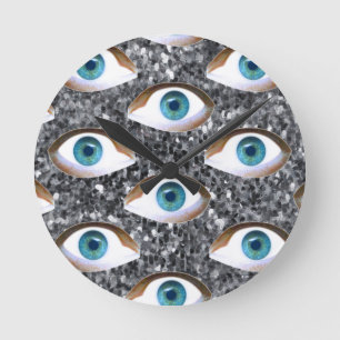 Folgeaugen Runde Wanduhr