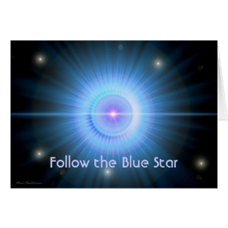 Folgen Sie dem blauer Stern ZUHAUSE