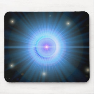 Folgen Sie dem blauer Stern ZUHAUSE Mousepad
