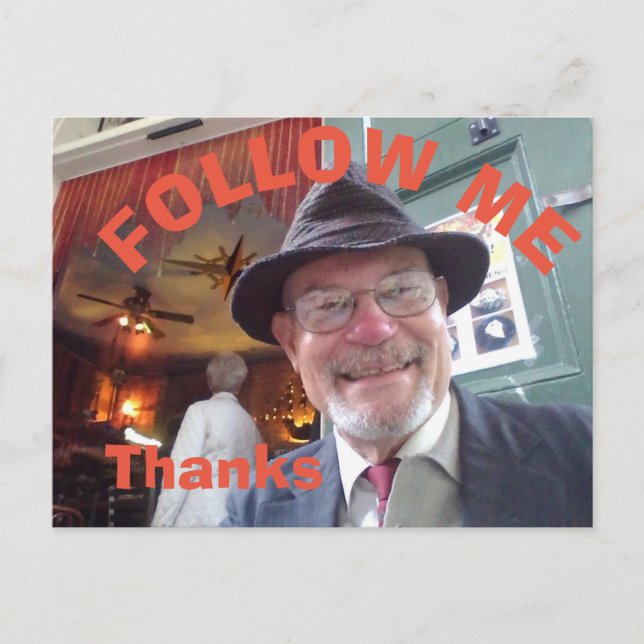 Folgen Sie dem Café Postcard Postkarte (Vorderseite)