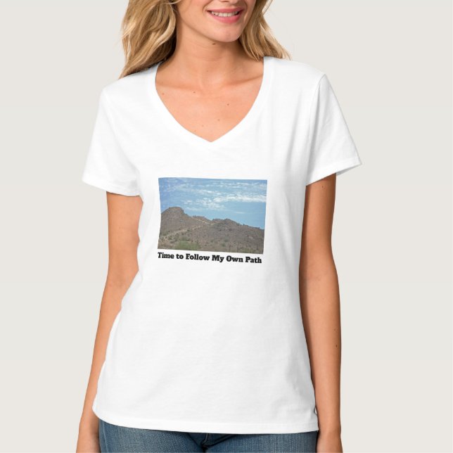 Folgen Sie dem eigenen Pfad Arizona Foto Desert Gr T-Shirt (Vorderseite)
