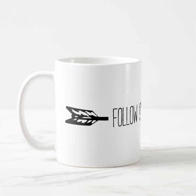 Folgen Sie dem eigenen Weg Kaffeetasse (Links)
