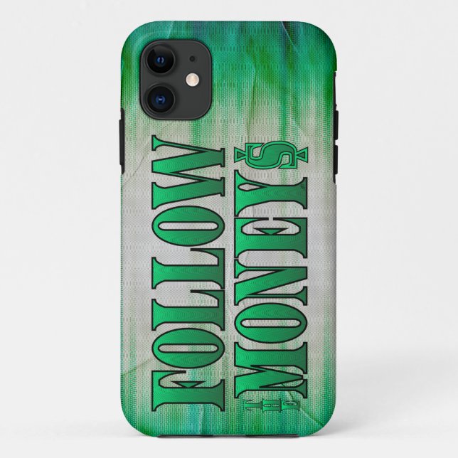 Folgen Sie dem Geld - Grunge Case-Mate iPhone Hülle (Rückseite)