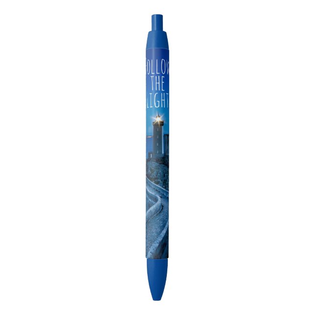 Folgen Sie dem Leuchtturm Kugelschreiber (Vorderseite Vertikal)