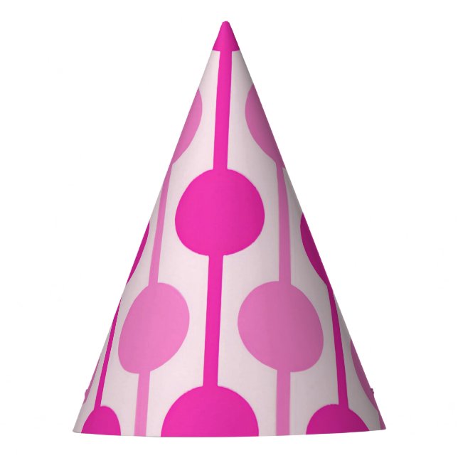 Folgen Sie dem Party für die rosa Punkte Partyhütchen (Vorderseite)