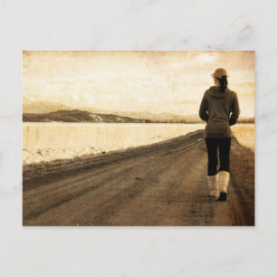 Folgen Sie dem Pfad Postkarte