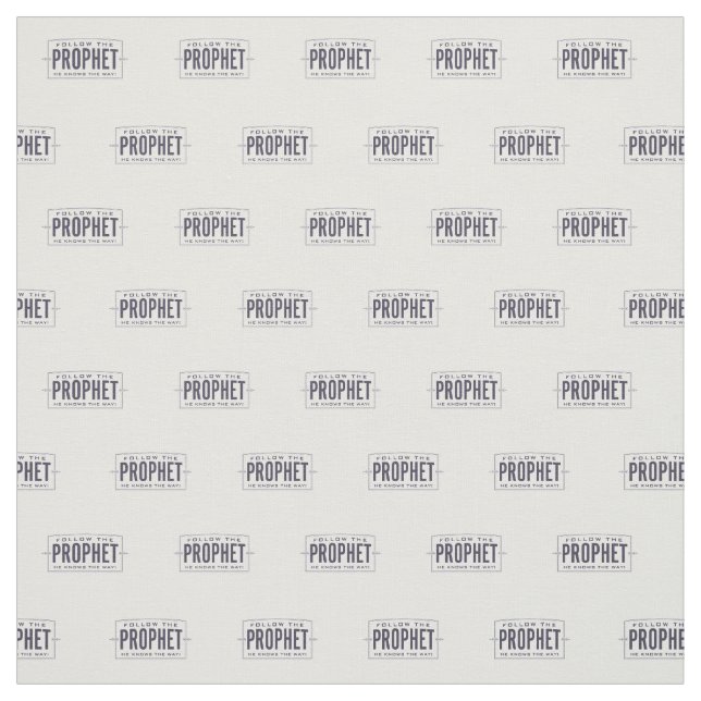 Folgen Sie dem Prophet. Gewebe Stoff (Muster)