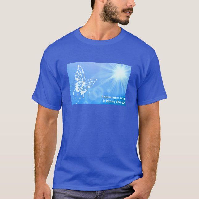 Folgen Sie dem T - Shirt Ihres Herzens (dunkel) (Vorderseite)