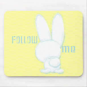 folgen Sie dem weißen Kaninchen Mousepad