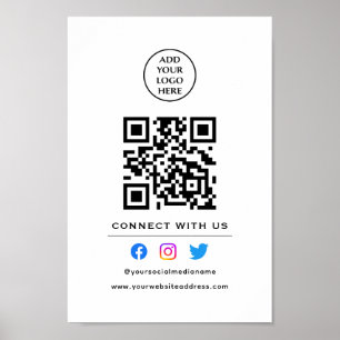 Folgen Sie der Prüfung, um mit unserem QR-Code Ihr Poster