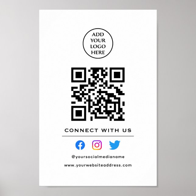 Folgen Sie der Prüfung, um mit unserem QR-Code Ihr Poster (Vorne)