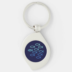 Folgen Sie ihm - Ichthus Design Schlüsselanhänger