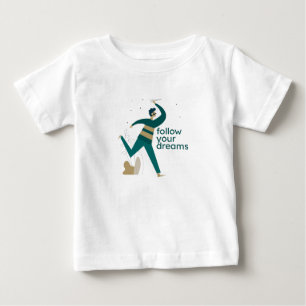 Folgen Sie Ihrem Dream Paper Flugzeug Baby T-shirt