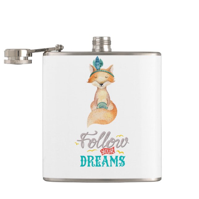 Folgen Sie Ihrem Dreams Fox Flachmann (Geöffnet)