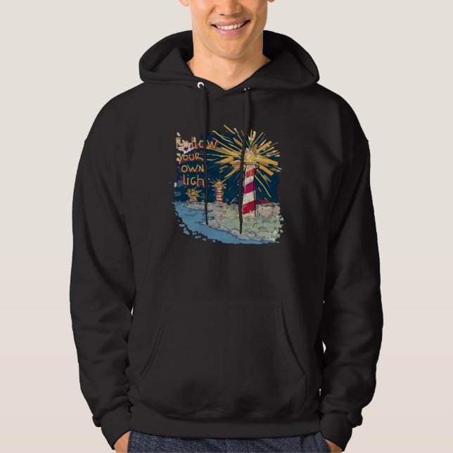 Folgen Sie Ihrem eigenen Licht Hoodie (Vorderseite)