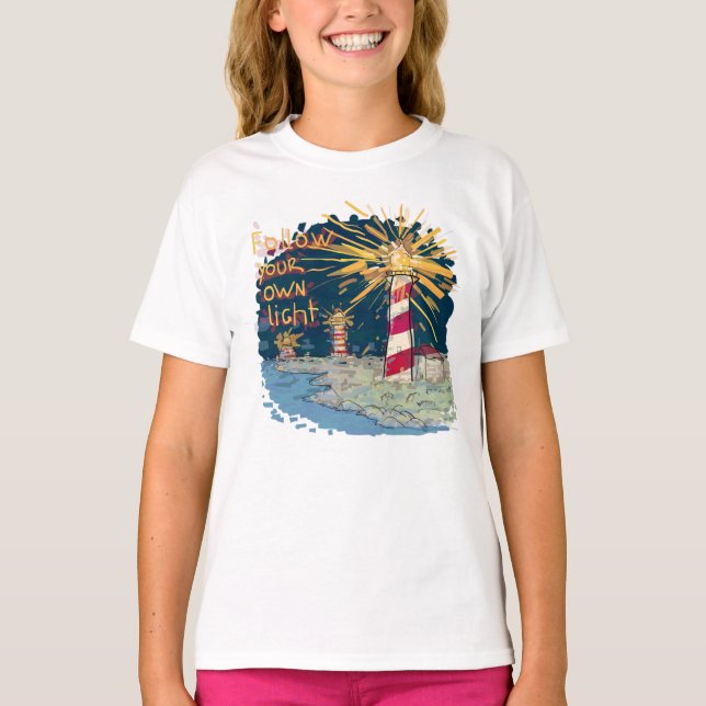Folgen Sie Ihrem eigenen Licht T-Shirt (Vorderseite)